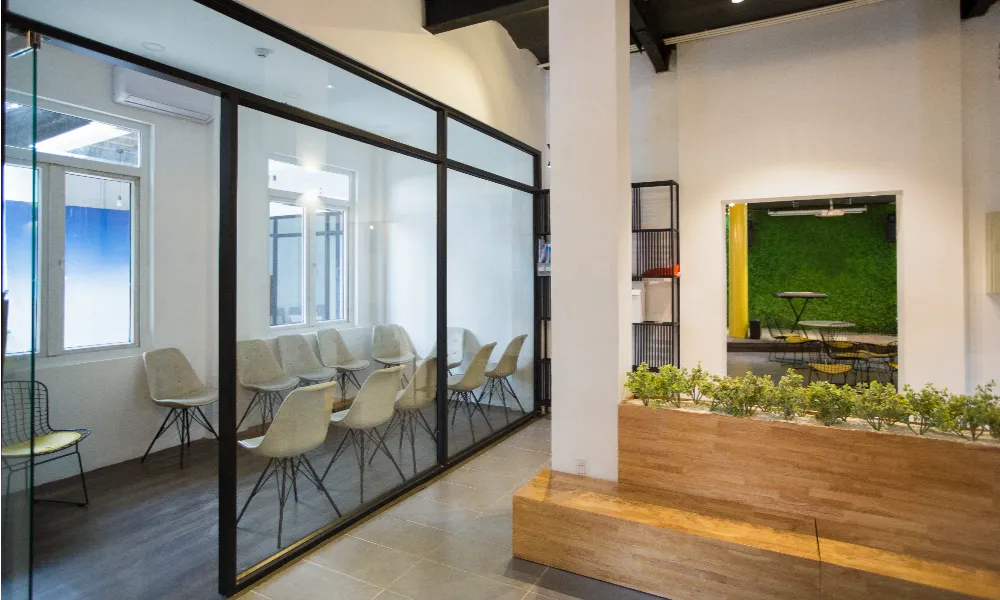 Aluminium Glass Partition Systems.